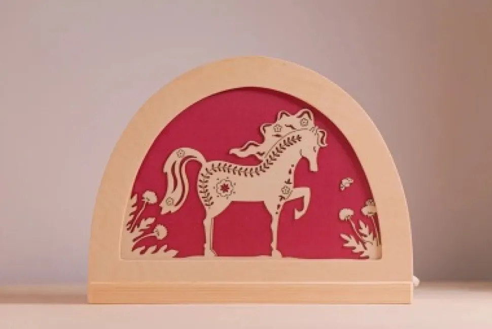 Atelier De Noest - Silhouet Voor In Lamp, Folklore Paard