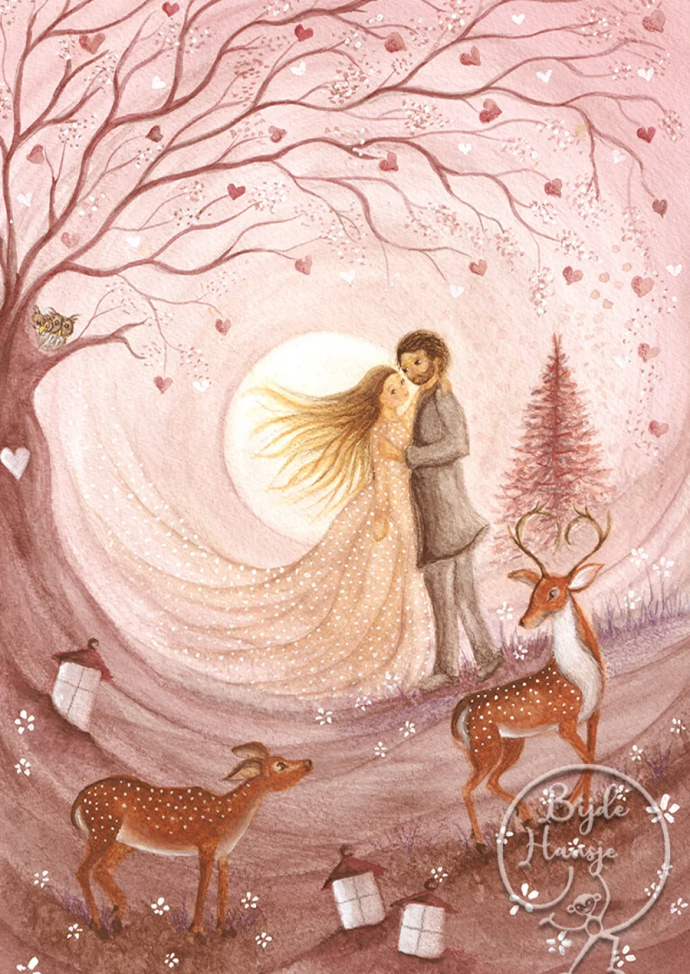 BijdeHansje Ansichtkaart Valentijn