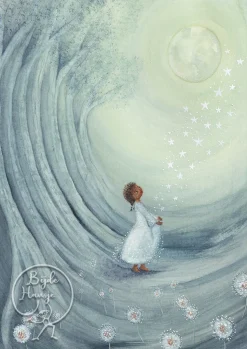 BijdeHansje Ansichtkaart Starry Love