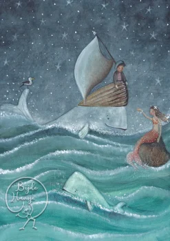 BijdeHansje Ansichtkaart Zeemeermin