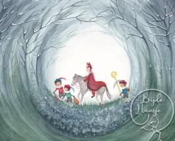 BijdeHansje Ansichtkaart Sinterklaas Op Paard