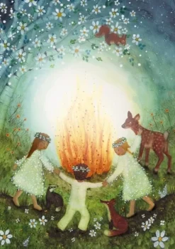 BijdeHansje Ansichtkaart Midzomernacht