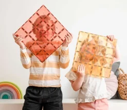 Connetix Basisplaten, 2 Stuks Lemon En Peach