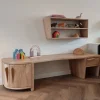 Furnitique - Custom Made Volmassief Eikenhouten Speeltafel + Wandmeubel
