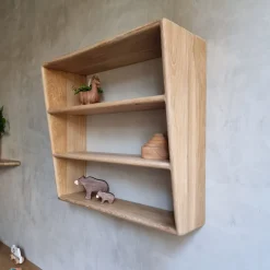 Furnitique - Custom Made Volmassief Eikenhouten Speeltafel + Wandmeubel
