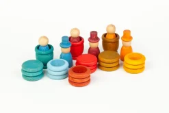 Grapat Seizoenstafel Zomerset, Houten Nins Poppetjes, Schijfjes, Ringen En Bakjes