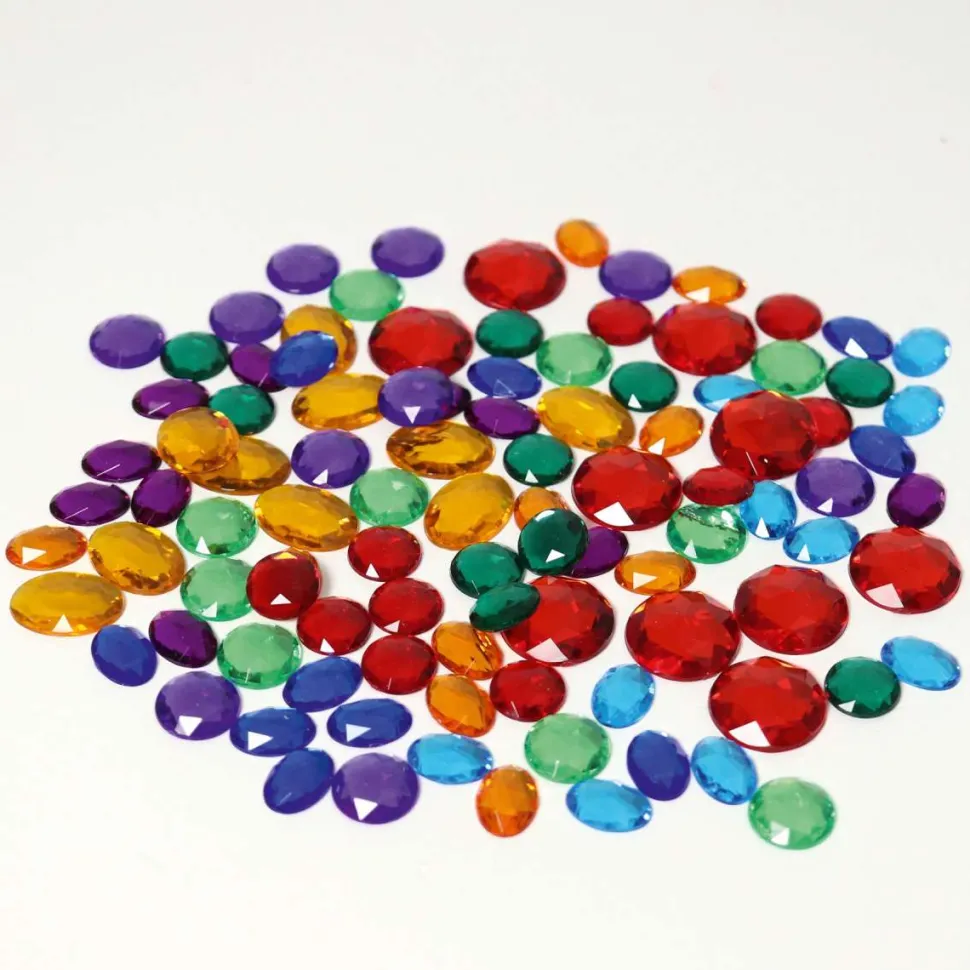 Grimm's Glitterstenen Klein, 100 Stuks