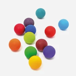 Grimm’s Medium Houten Ballen, Regenboog 12 Stuks