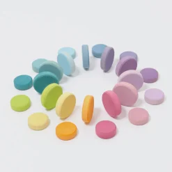 Grimm’s Pastel Munten Twee Formaten, 24 Stuks