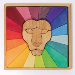 Grimm's Puzzel En Blokkenset Leeuw