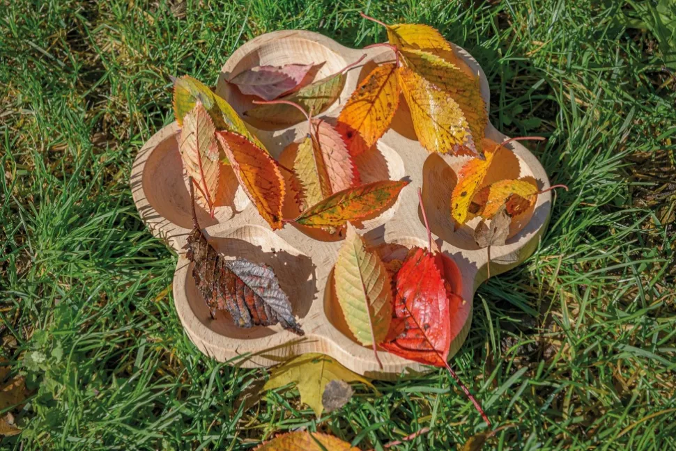 Houten Sorteerbak Bloem