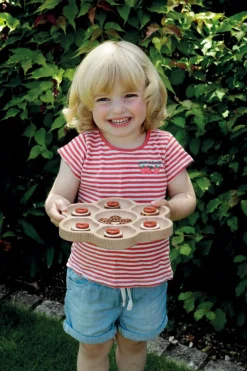 Houten Sorteerbak Bloem