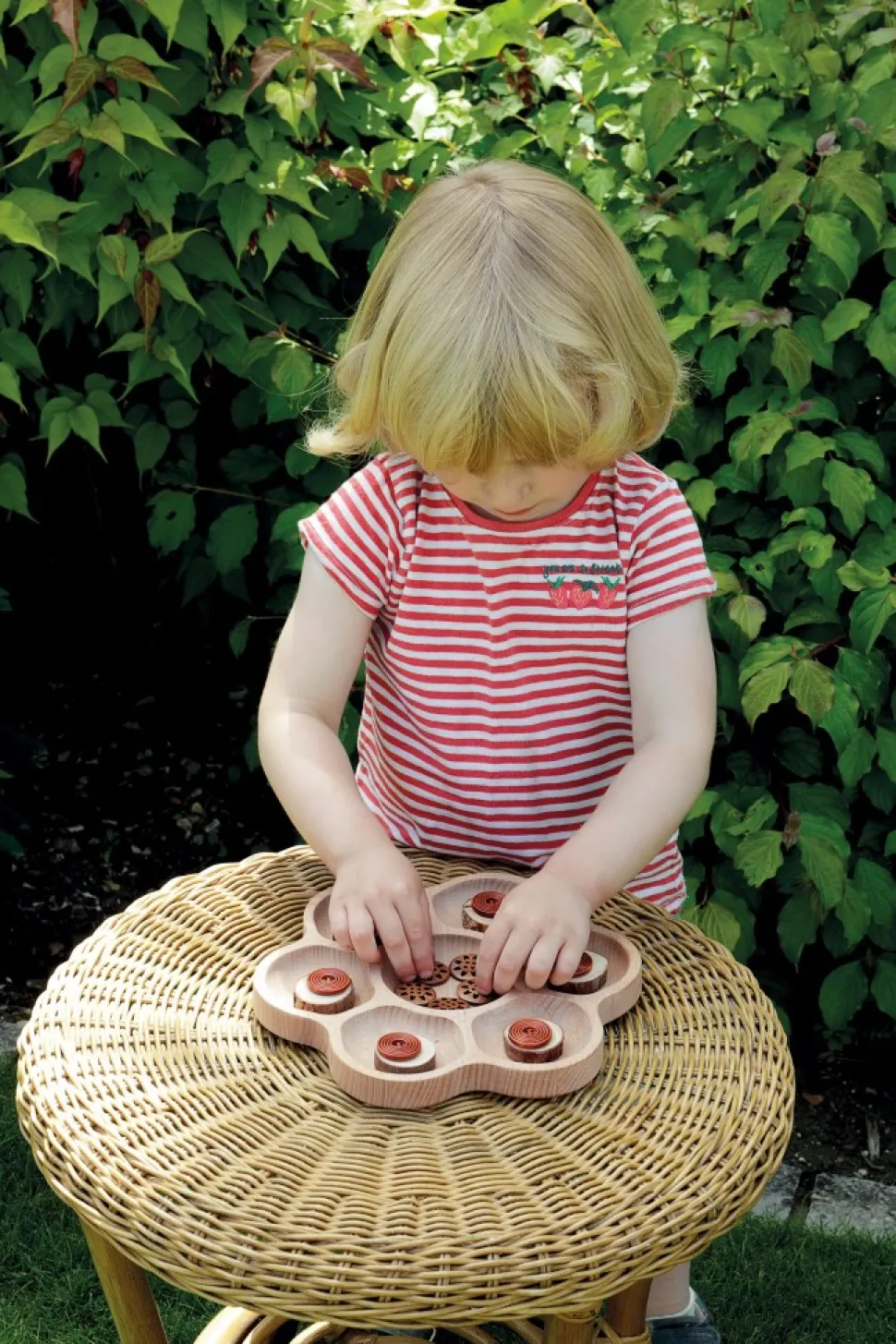 Houten Sorteerbak Bloem