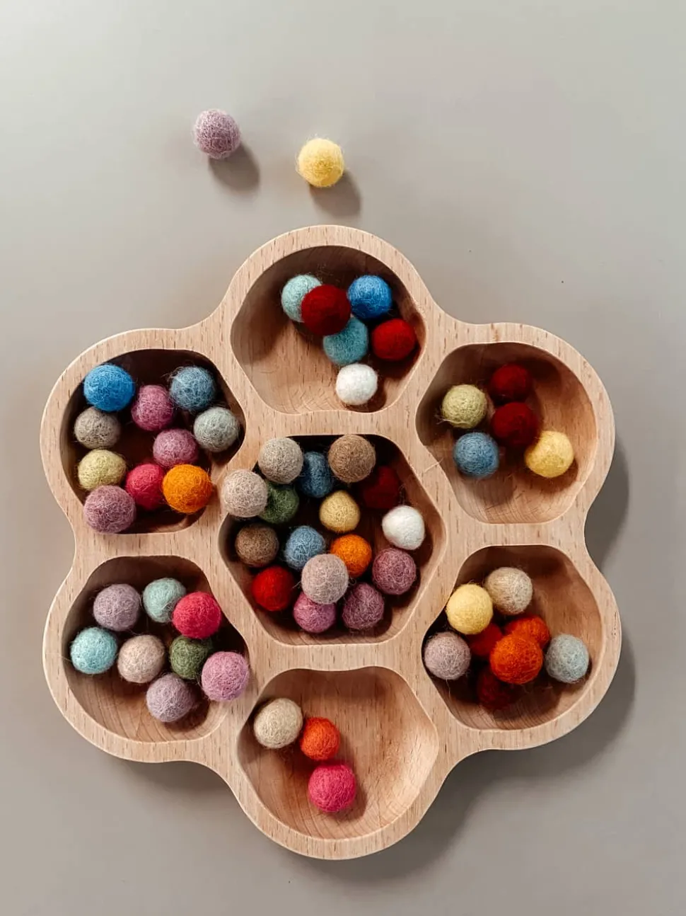 Houten Sorteerbak Bloem