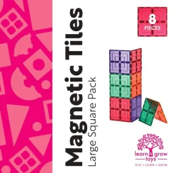 Learn & Grow Grote Vierkanten, 8 Stuks