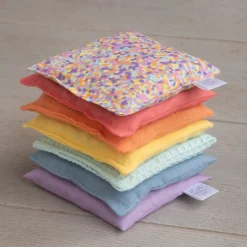 Little Botanic Label - Sensorische Pittenzakjes Pastel + Confetti Pastel, 7 Stuks