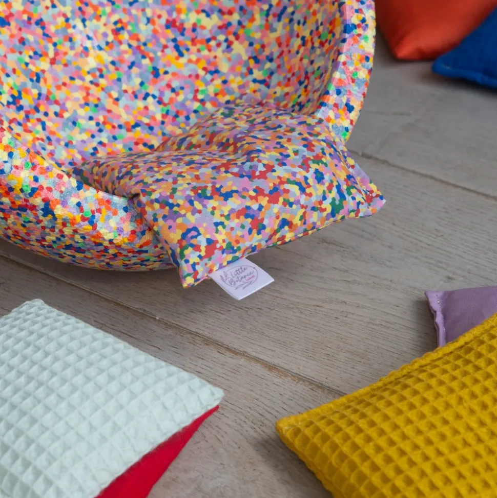 Little Botanic Label - Sensorische Pittenzakjes Pastel + Super Confetti, 7 Stuks