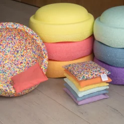 Little Botanic Label - Sensorische Pittenzakjes Pastel + Super Confetti, 7 Stuks