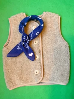 Luka Luna Boeren Bandana Donkerblauw + Hartjes Embleem