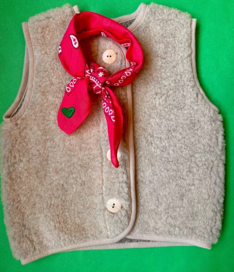 Luka Luna Boeren Bandana Donkerroze + Hartjes Embleem