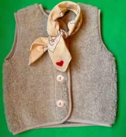 Luka Luna Boeren Bandana Lichtgeel/vanille + Hartjes Embleem