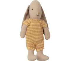 Maileg - Bunny (size Micro), Geel Gestreept Pakje