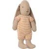 Maileg - Bunny (size Micro), Roze Gestreept Pakje