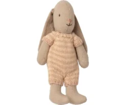 Maileg - Bunny (size Micro), Roze Gestreept Pakje