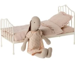 Maileg Miniatuur Bed, Mini Roze/rood