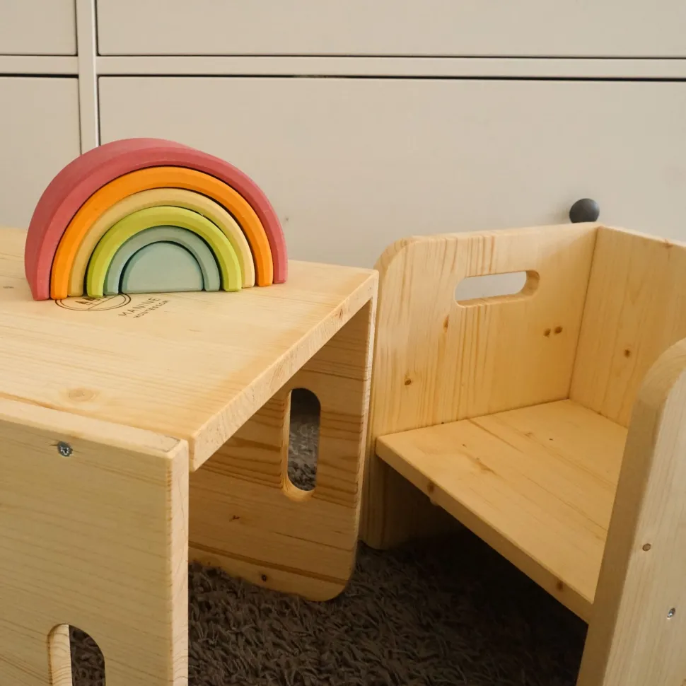 Manine Montessori Cube Chair Set