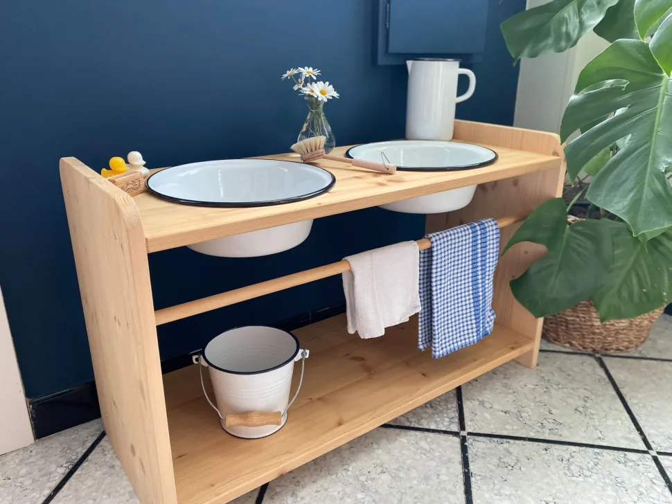 Manine Montessori Dubbele Wastafel