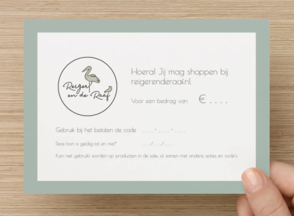Reiger En De Raaf Cadeaubon