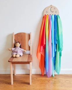 Sarah's Silk Display Voor Speelzijde, Maan En Sterren