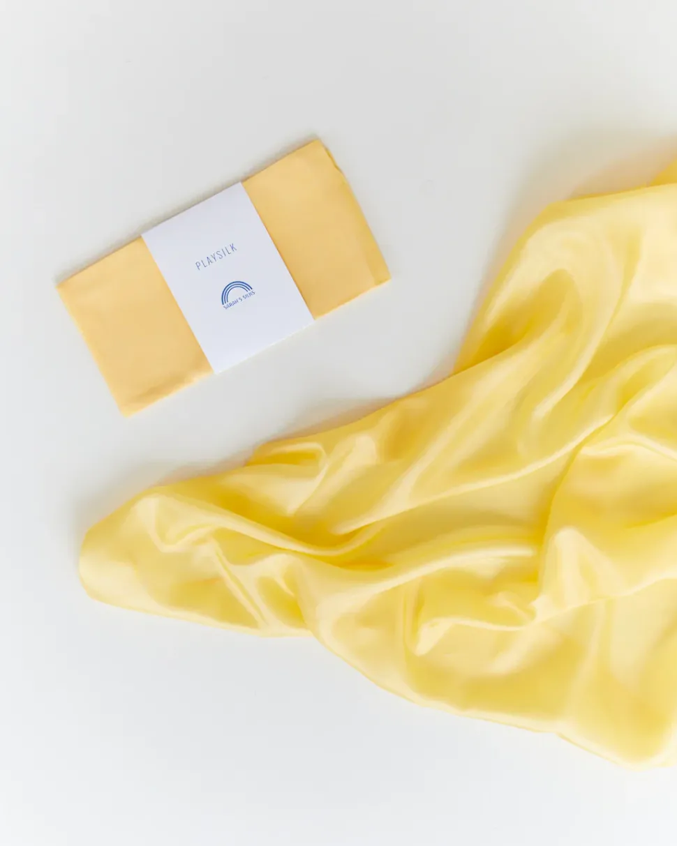 Sarah's Silks Speelzijde Geel