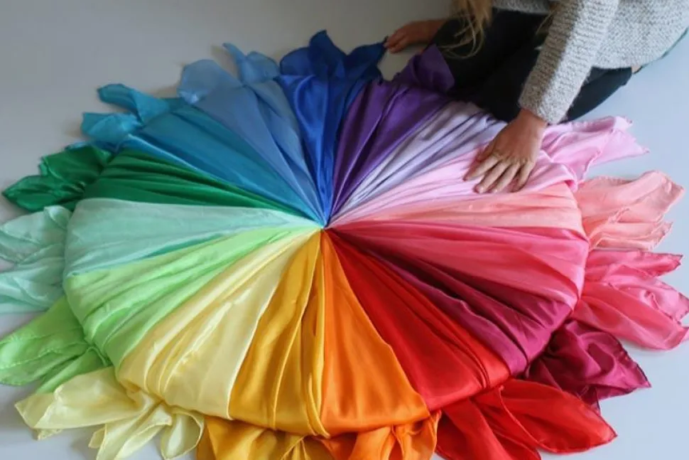 Sarah's Silks Speelzijde Lavendel