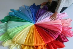 Sarah's Silks Speelzijde Paars