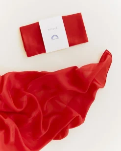 Sarah's Silks Speelzijde Rood