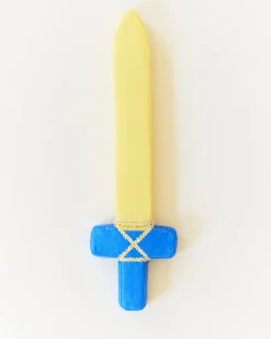 Sarah's Silks Zacht Zwaard Blauw/geel