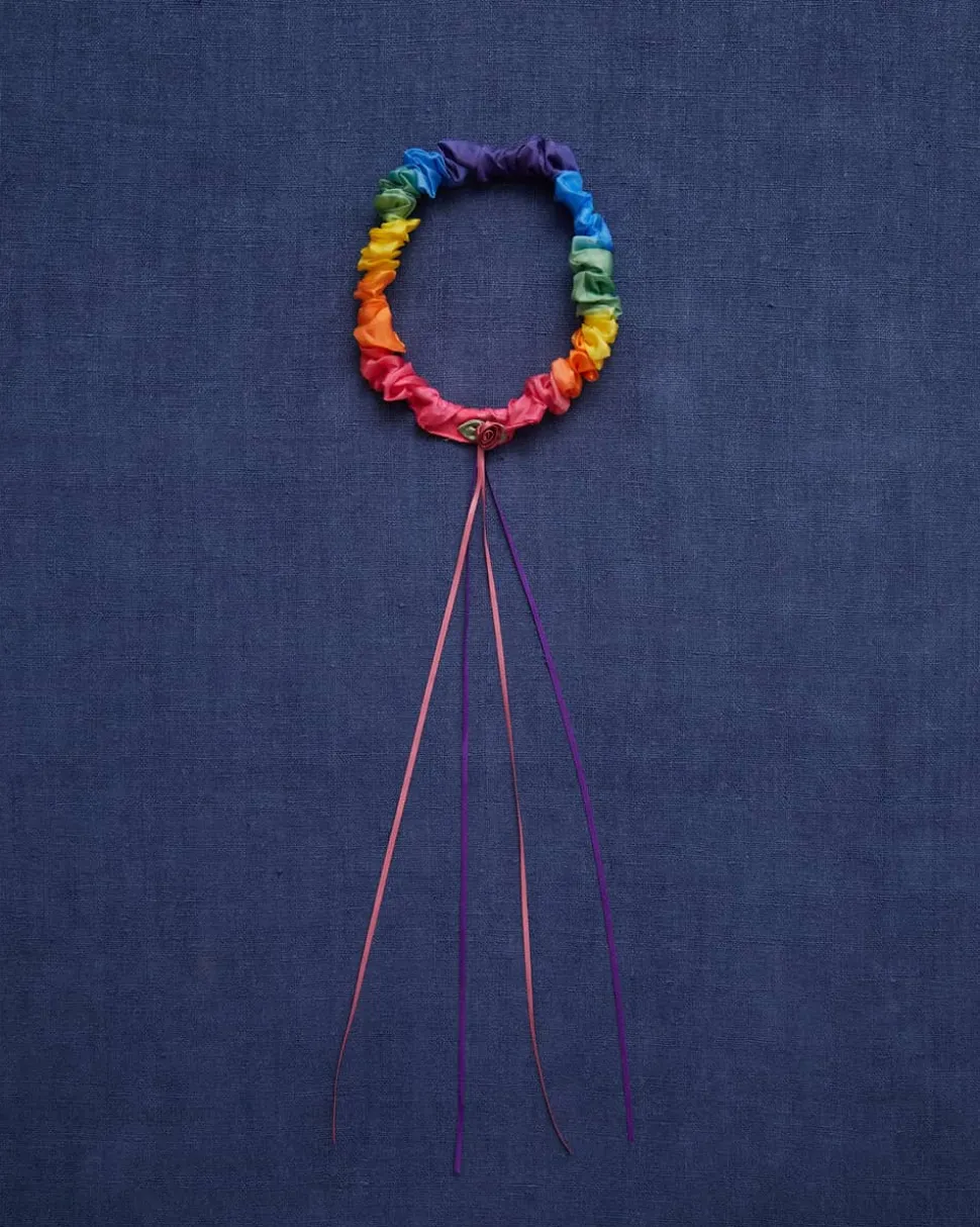 Sarah's Silks Zijden Haarband Regenboog