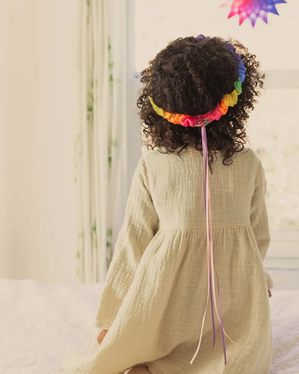 Sarah's Silks Zijden Haarband Regenboog