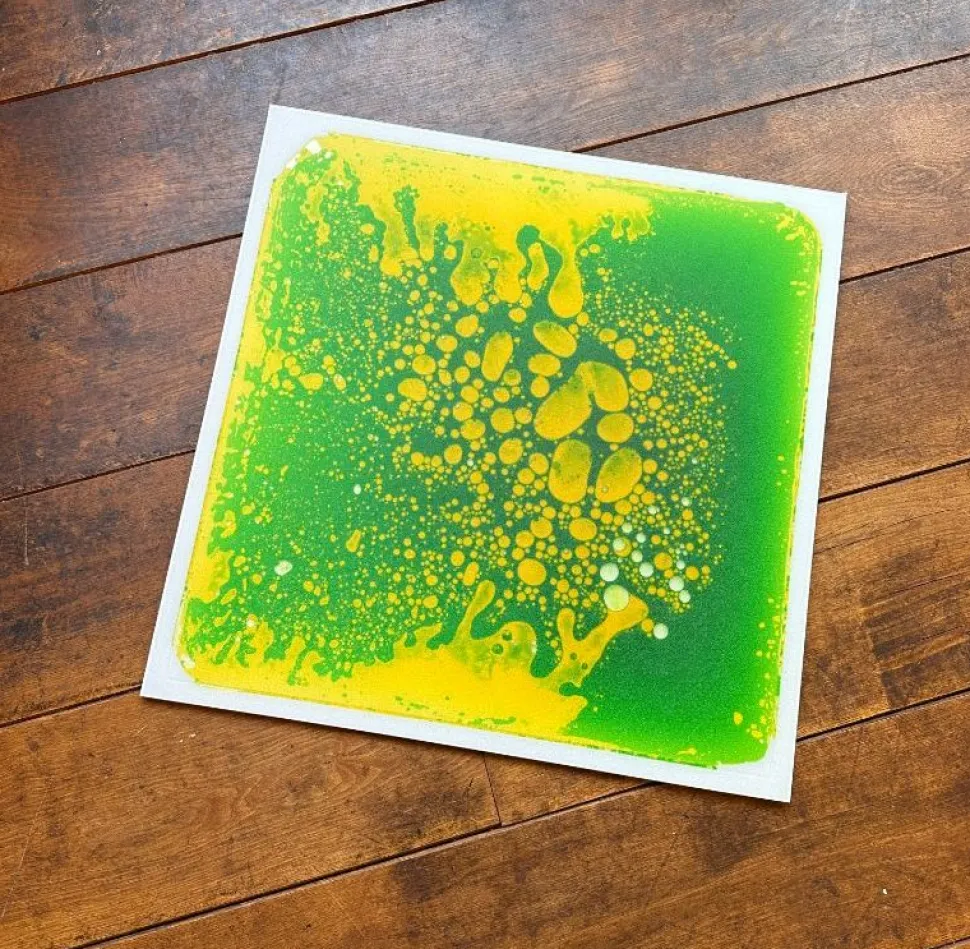 Sensorische Vloertegel, Groen Met Geel