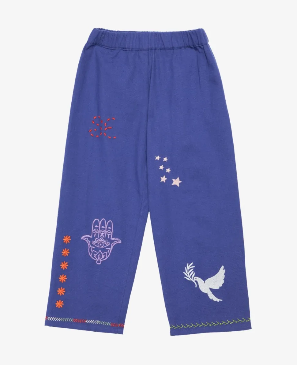 Sissel Edelbo Mini - Oda Mini Organic Cotton Pants, Marine Blauw