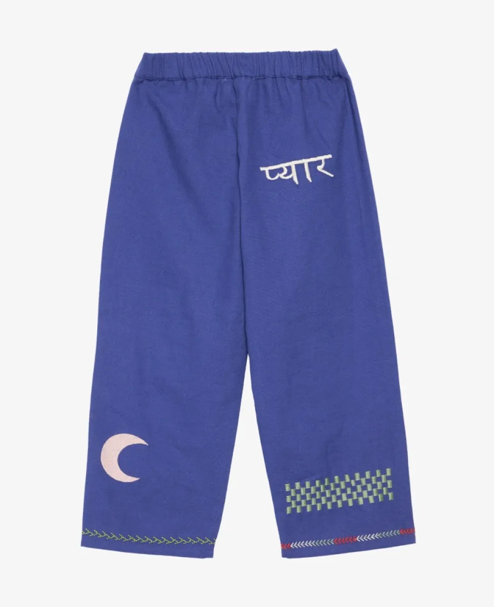 Sissel Edelbo Mini - Oda Mini Organic Cotton Pants, Marine Blauw