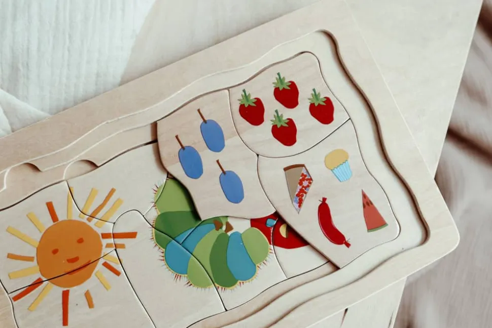 Small Foot Puzzel Rupsje Nooitgenoeg, Meerdere Lagen