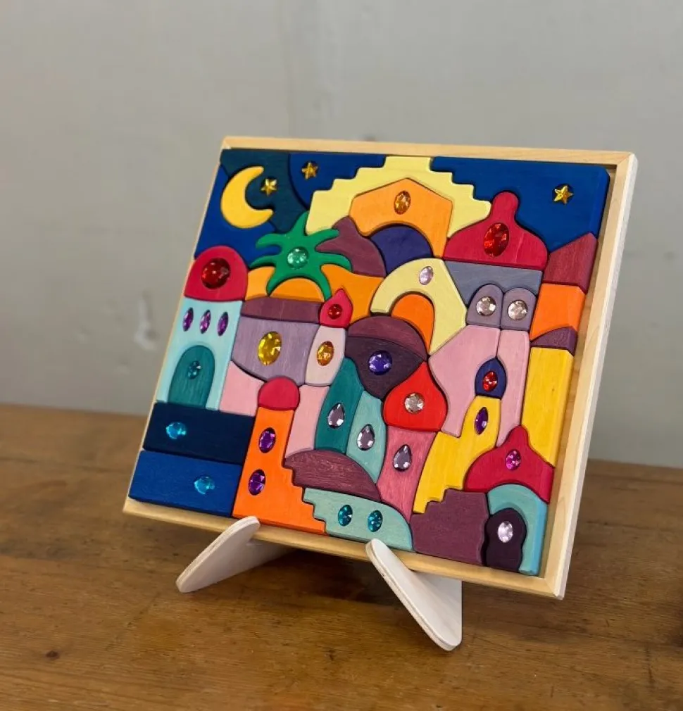 Speelbelovend Houten Standaard, Medium