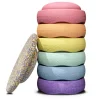 Stapelstein Rainbow Pastel Set 6 + 1 Balansbord