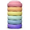 Stapelstein Regenboog Pastel Set, 6 Stuks