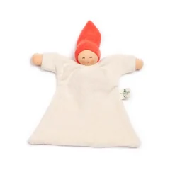 Zonnekindpop | Badstof Geboorteknuffel Rood