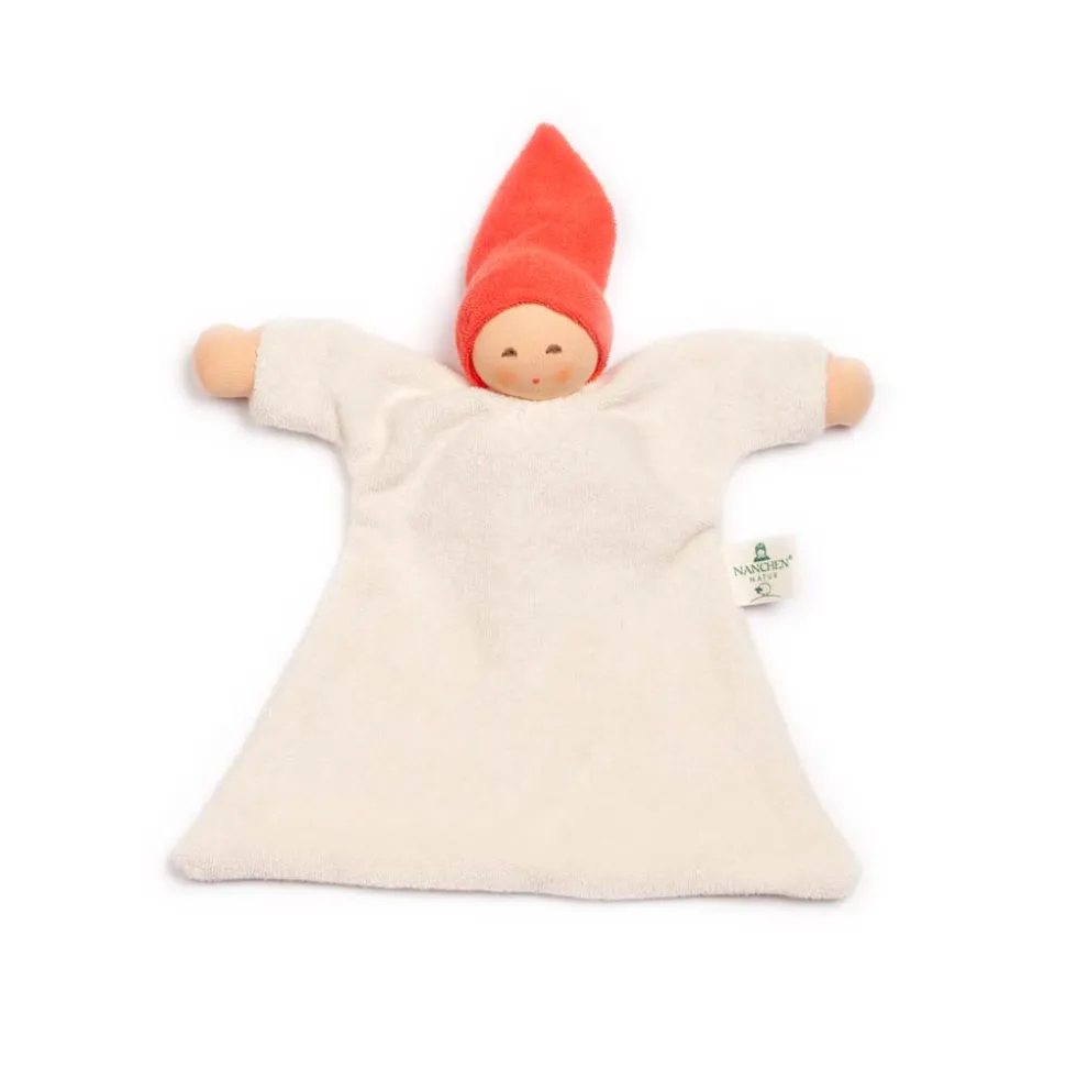 Zonnekindpop | Badstof Geboorteknuffel Rood