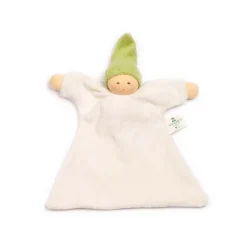 Zonnekindpop | Badstof Geboorteknuffel Groen